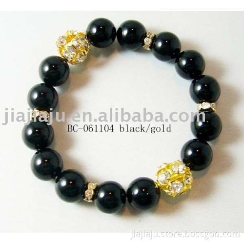 Bracelet BC-061104 black/gold